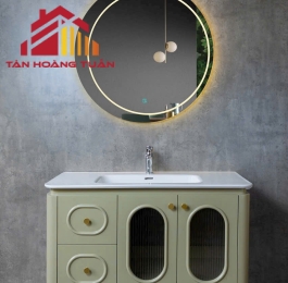 Bộ tủ gương lavabo phòng tắm cao cấp 010