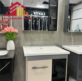Bộ tủ gương lavabo phòng tắm cao cấp 014