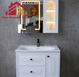 Bộ tủ gương lavabo phòng tắm cao cấp 016