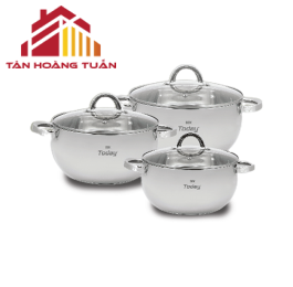 Bộ nồi inox Karrat 4 chiếc cao cấp nắp inox