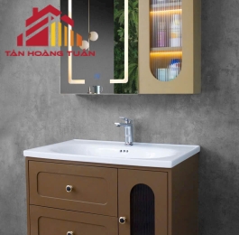 Bộ tủ gương lavabo phòng tắm cao cấp 007
