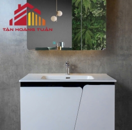 Bộ tủ gương lavabo phòng tắm cao cấp 009