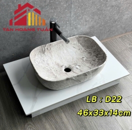 Lavabo kiểu tròn - vấn đá - kiểu cách