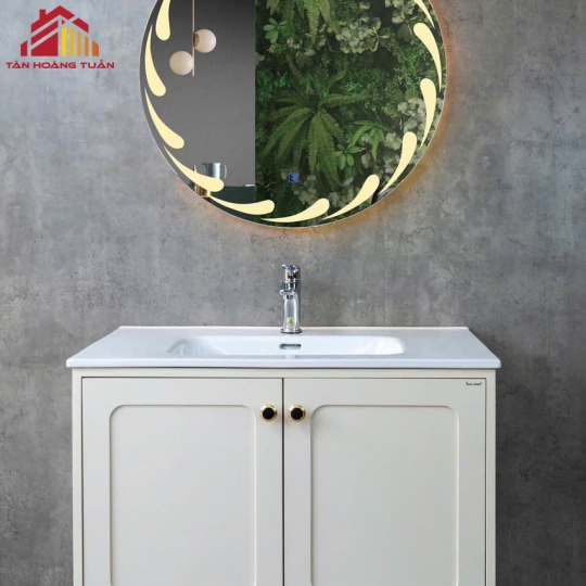 Bộ tủ gương lavabo phòng tắm cao cấp 004